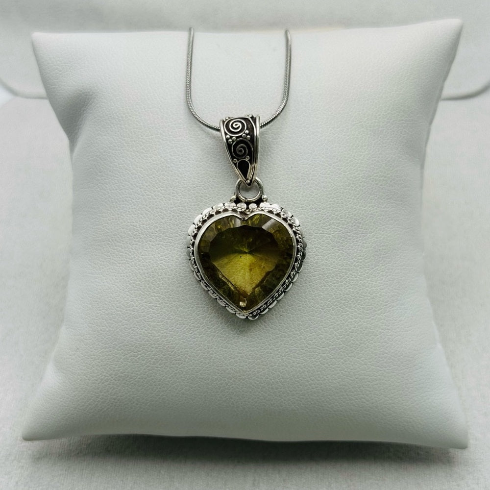 Lemon Quartz π S925 Pendant