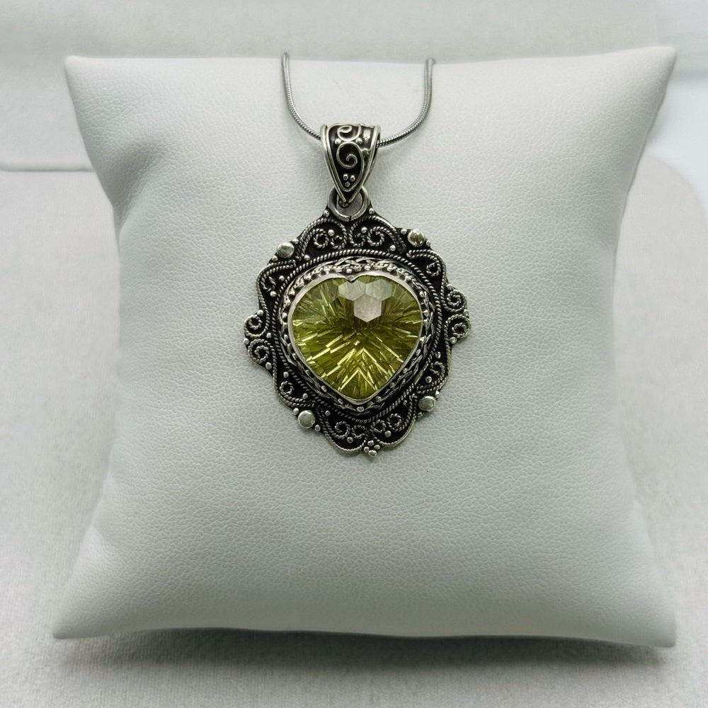Lemon Quartz π S925 Pendant