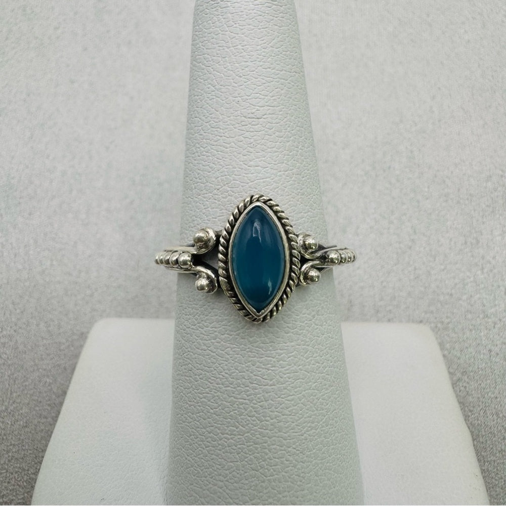 Blue Chalcedony S925 Ring