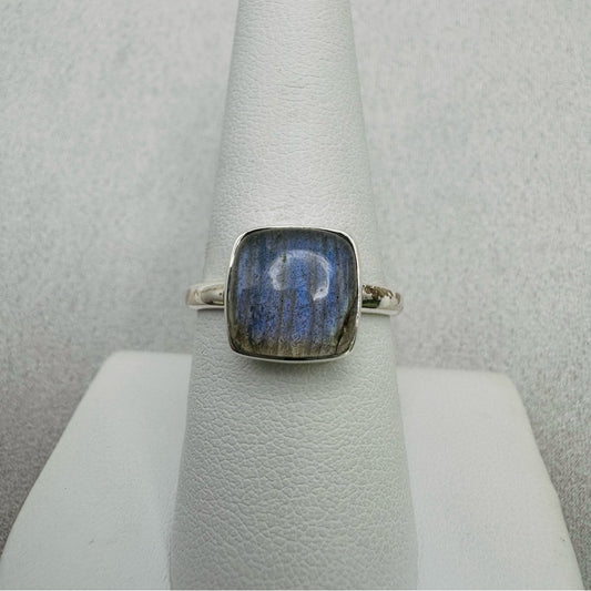 Square Labradorite S925 Ring