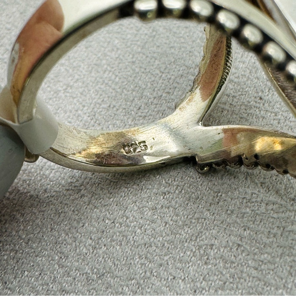 Botswana Banded Agate S925 Ring