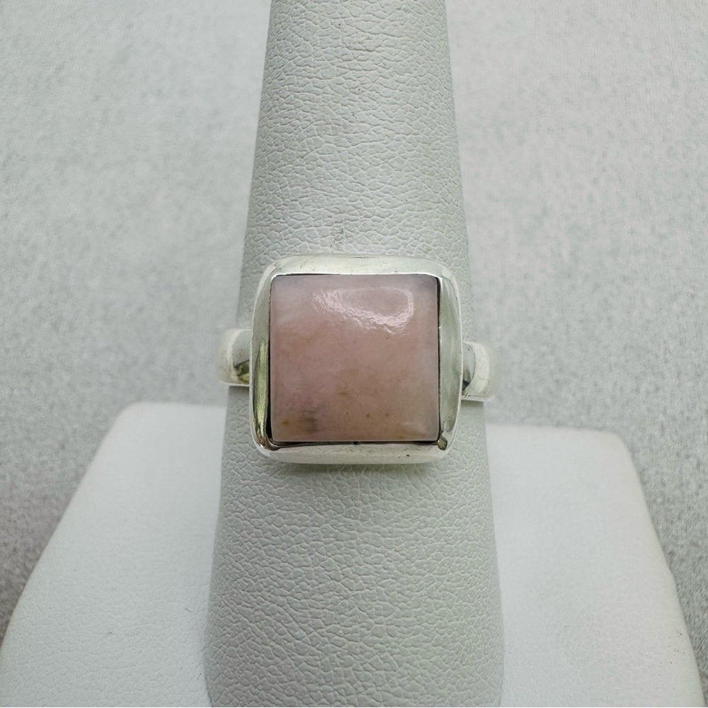 Pink Australian Opal S925 Ring