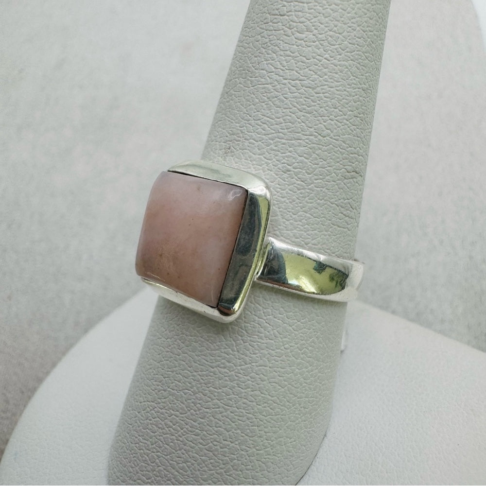 Pink Australian Opal S925 Ring