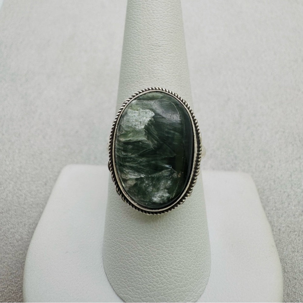 Seraphinite Handmade S925 Ring