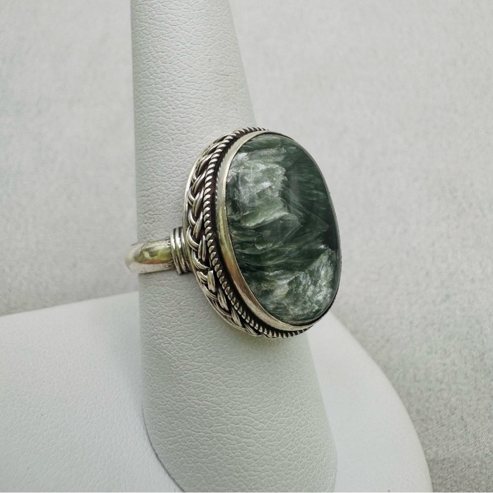 Seraphinite Handmade S925 Ring