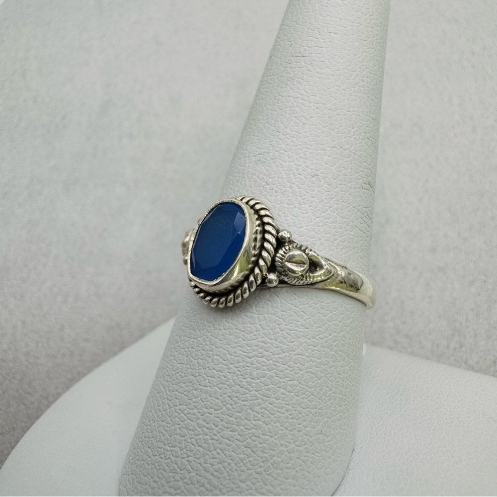 Blue Chalcedony S925 Ring