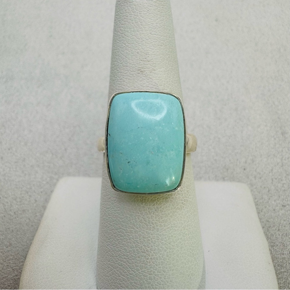 Sleeping Beauty Turquoise S925 Adjustable Ring