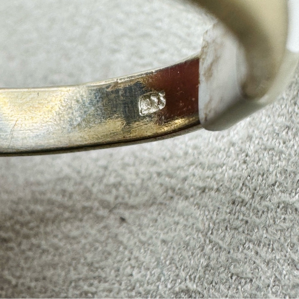 Oval Labradorite Adjustable Ring (S925)