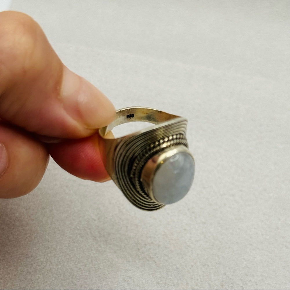 Rainbow Moonstone S925 Ring