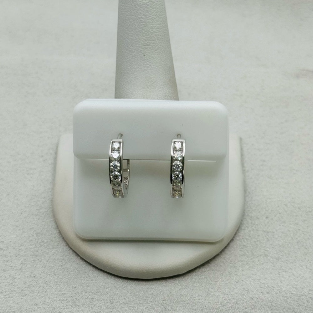 .5 * 2 CT Moissanite Diamond Hoop Earrings