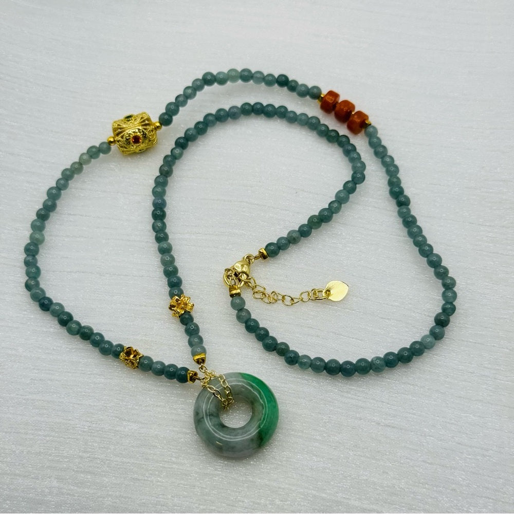 Beaded Jade Necklace