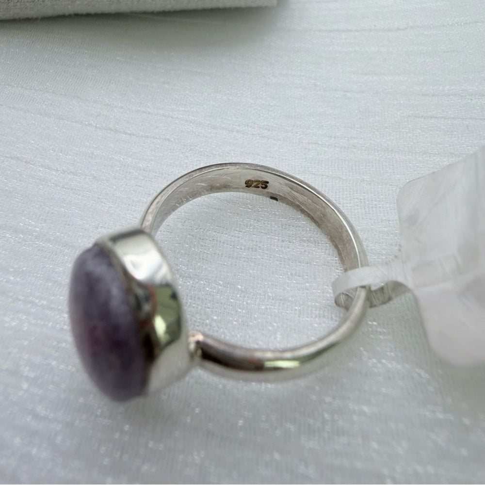 S925 Tourmaline Lapidite Ring (Unicorn Stone)