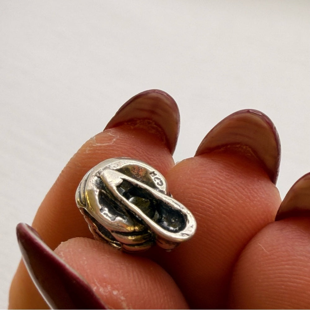 S925 Baltic Amber Baby Snail Pendant/Charm