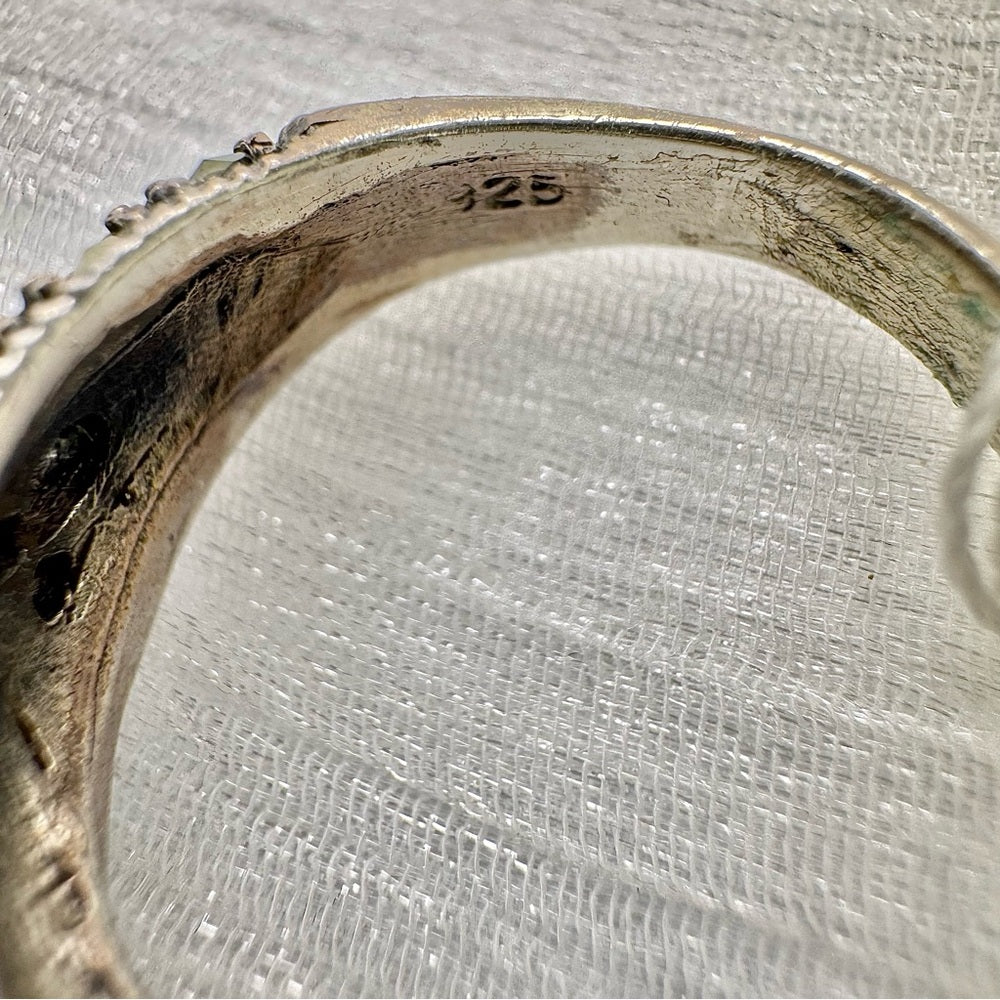 Marcasite Twisted Ring