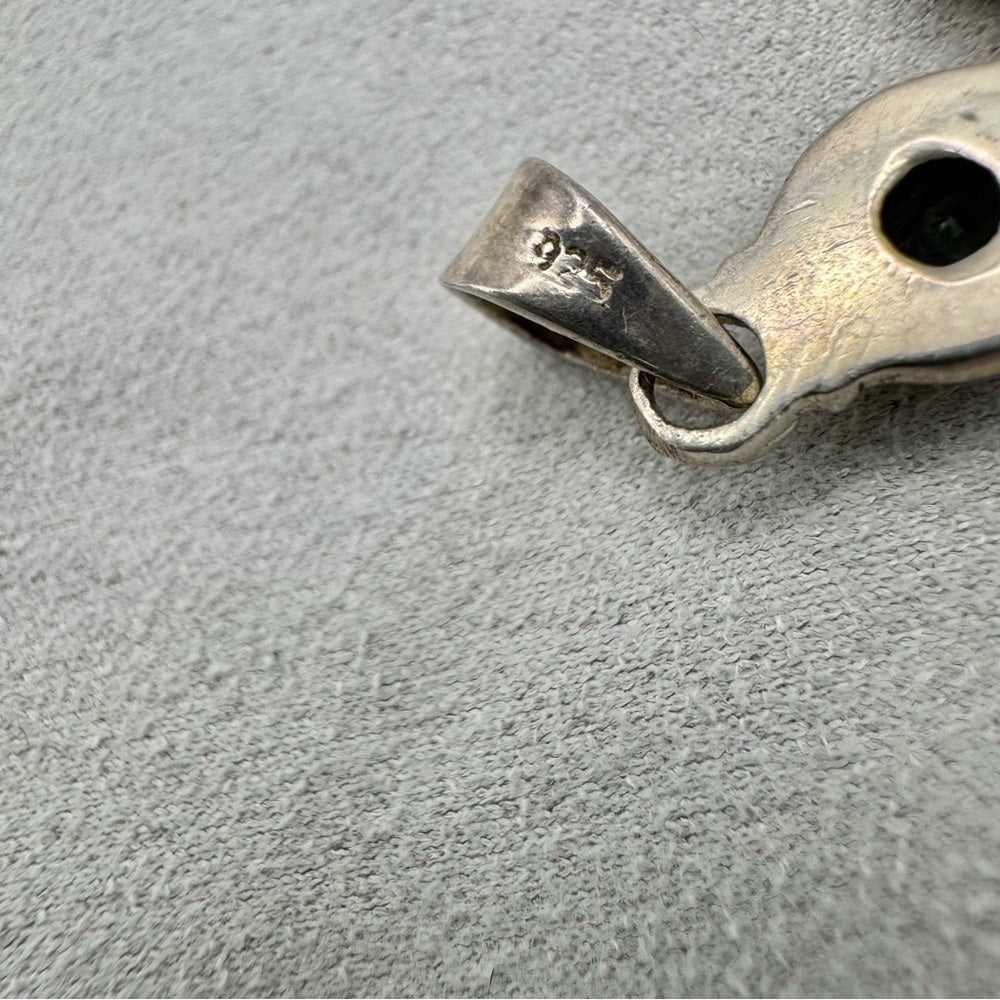 S925 Round Mystic Topaz Cross Pendant