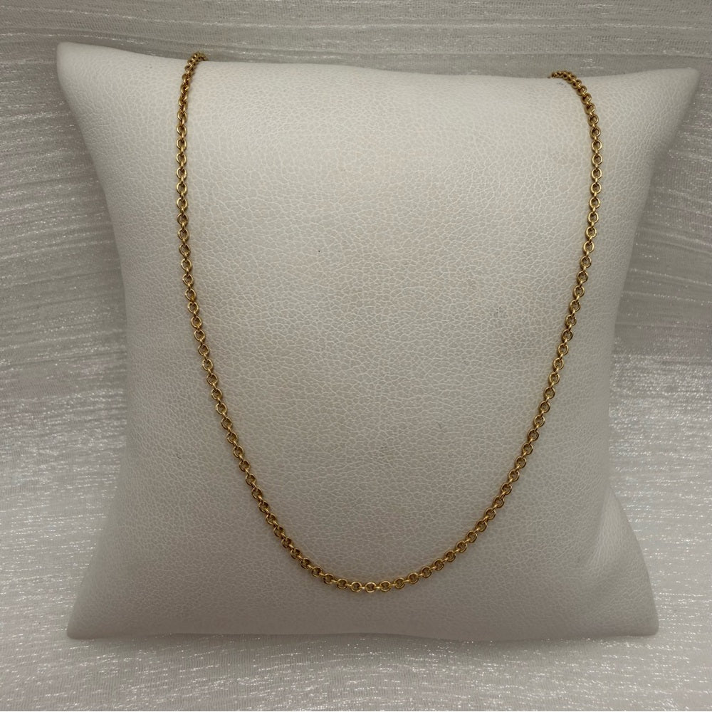 Solid 14k Gold Rolo Chain