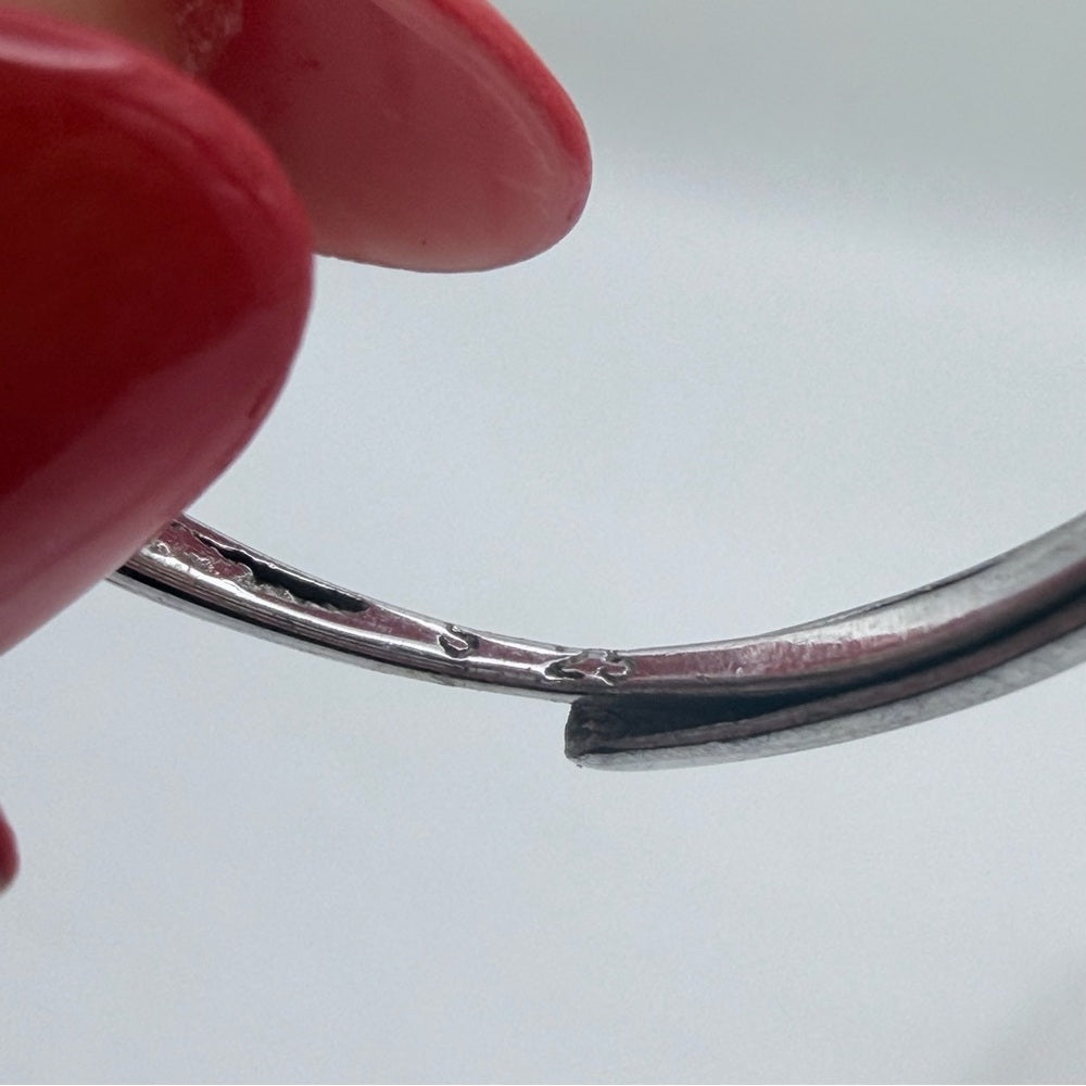 1 CT Moissanite Diamond S925 Sterling Silver FreeSize Ring