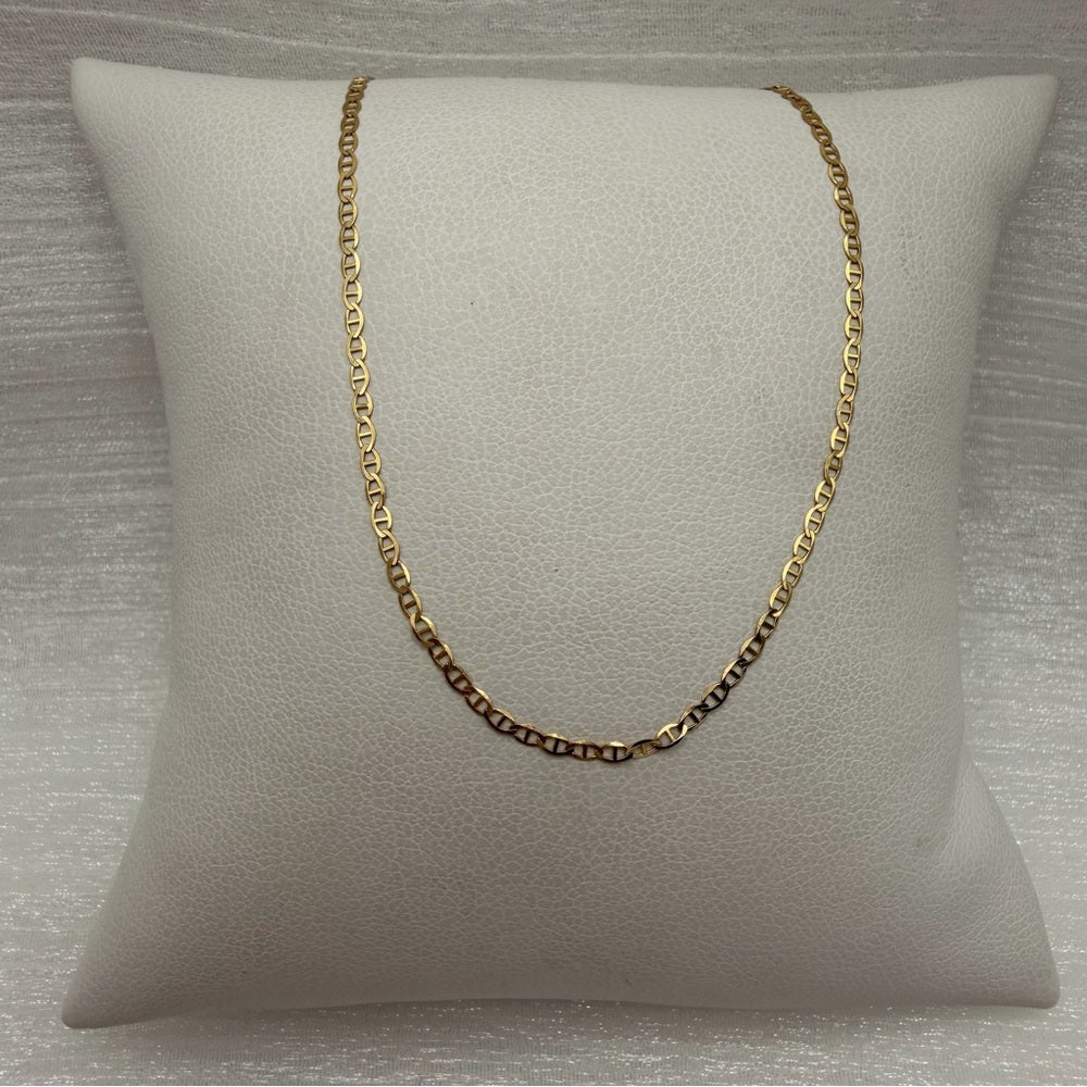 Solid 10k Gold Gucci Link Chain Anklet