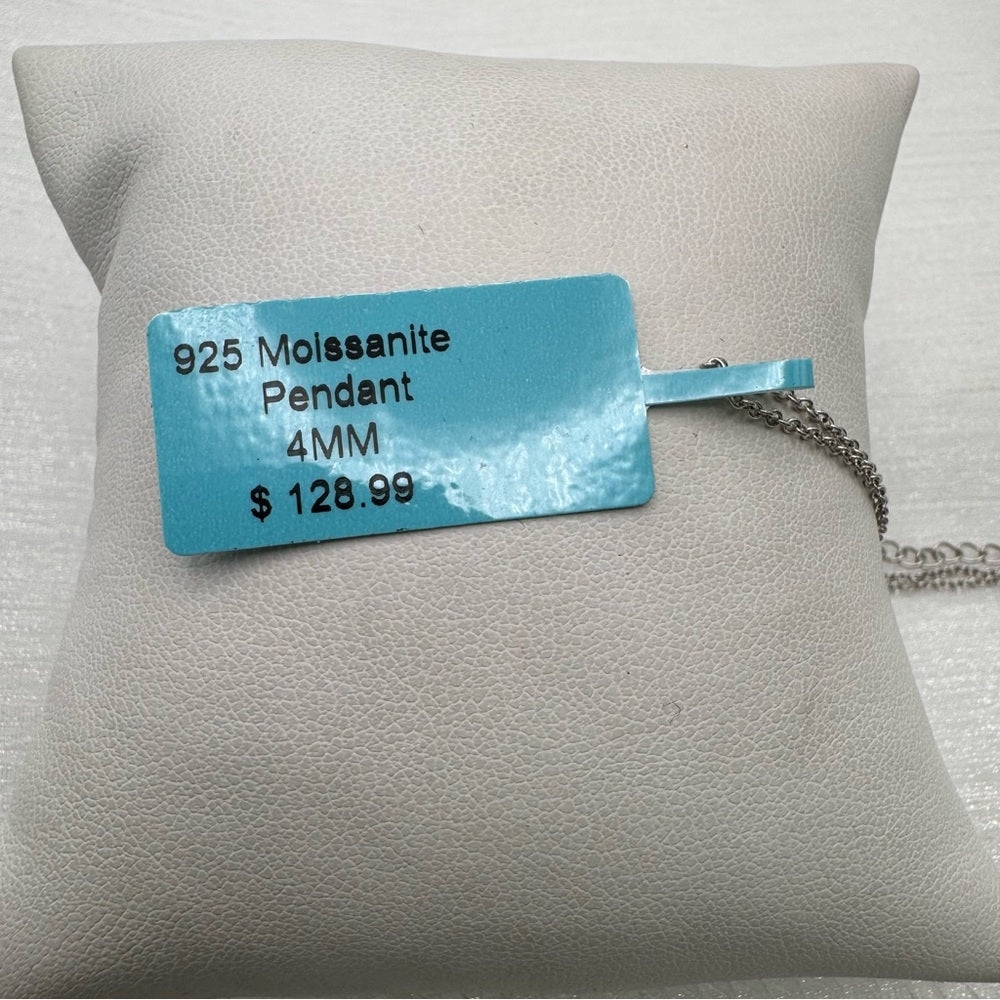 Moissanite Princess Cut Diamond Necklace