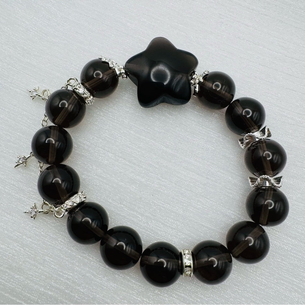 Star | Smoky Quartz Stretchy Bracelet