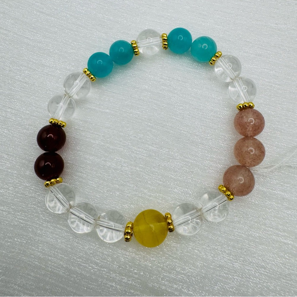 Mixed Gemstone Stretchy Bracelet