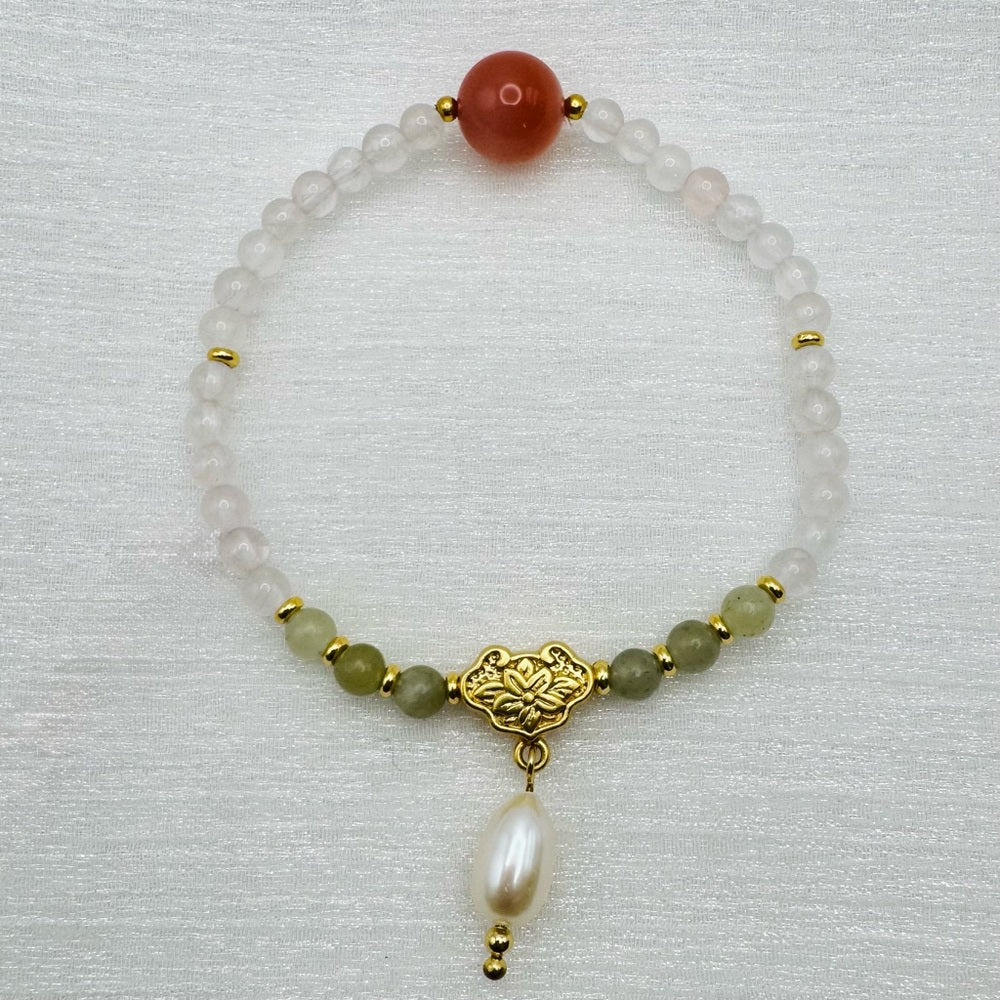 Mixed Gemstone Jade Stretchy Bracelet