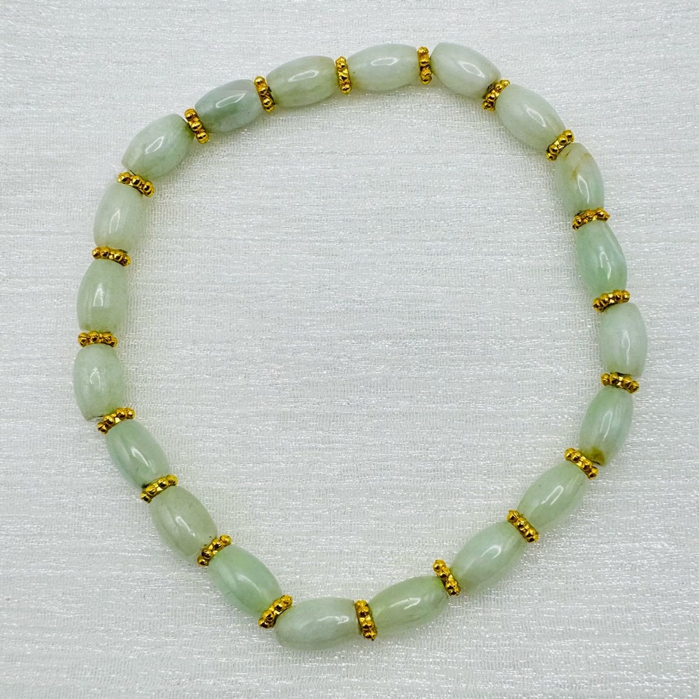 Light Green Jade Stretchy Bracelet