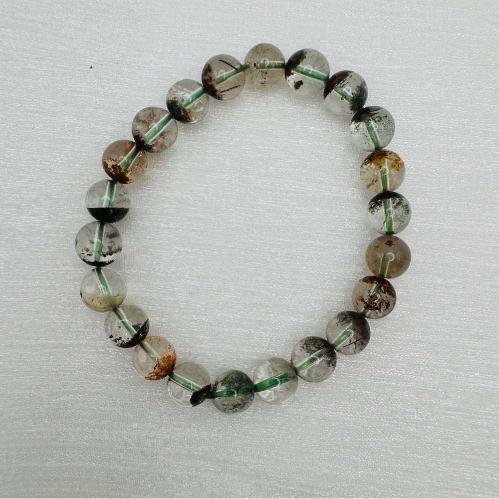 Garden Quartz Gemstone Stretchy Bracelet