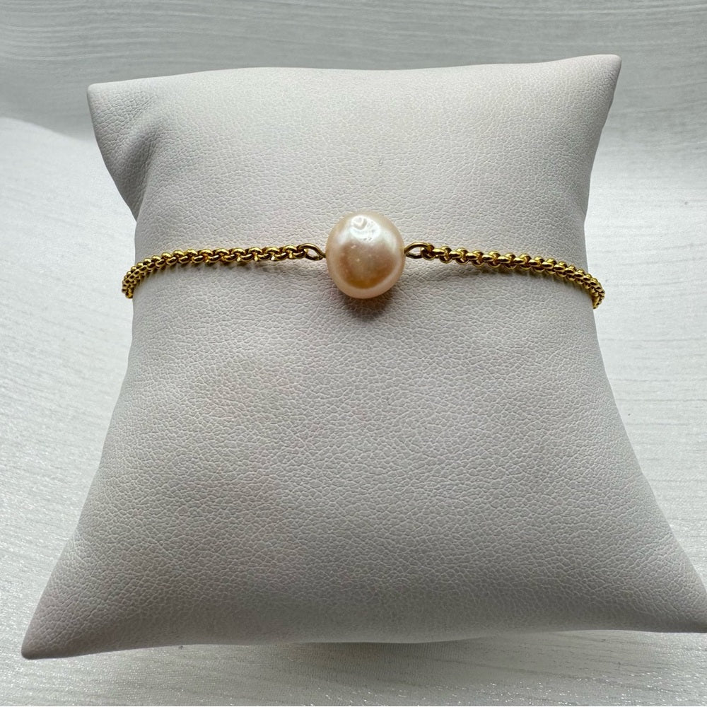 Golden Pearl Gold Bracelet