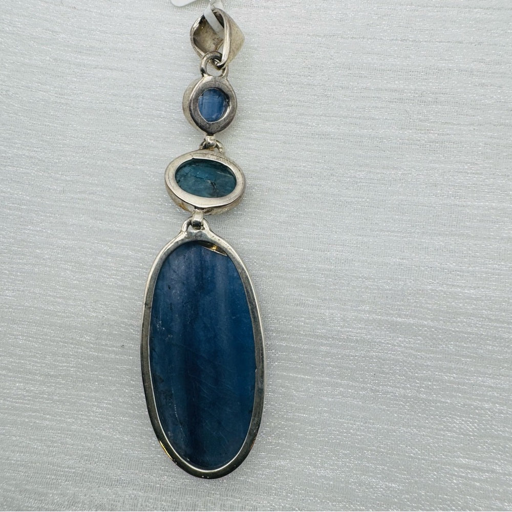 S925 Blue Kyanite Pendant