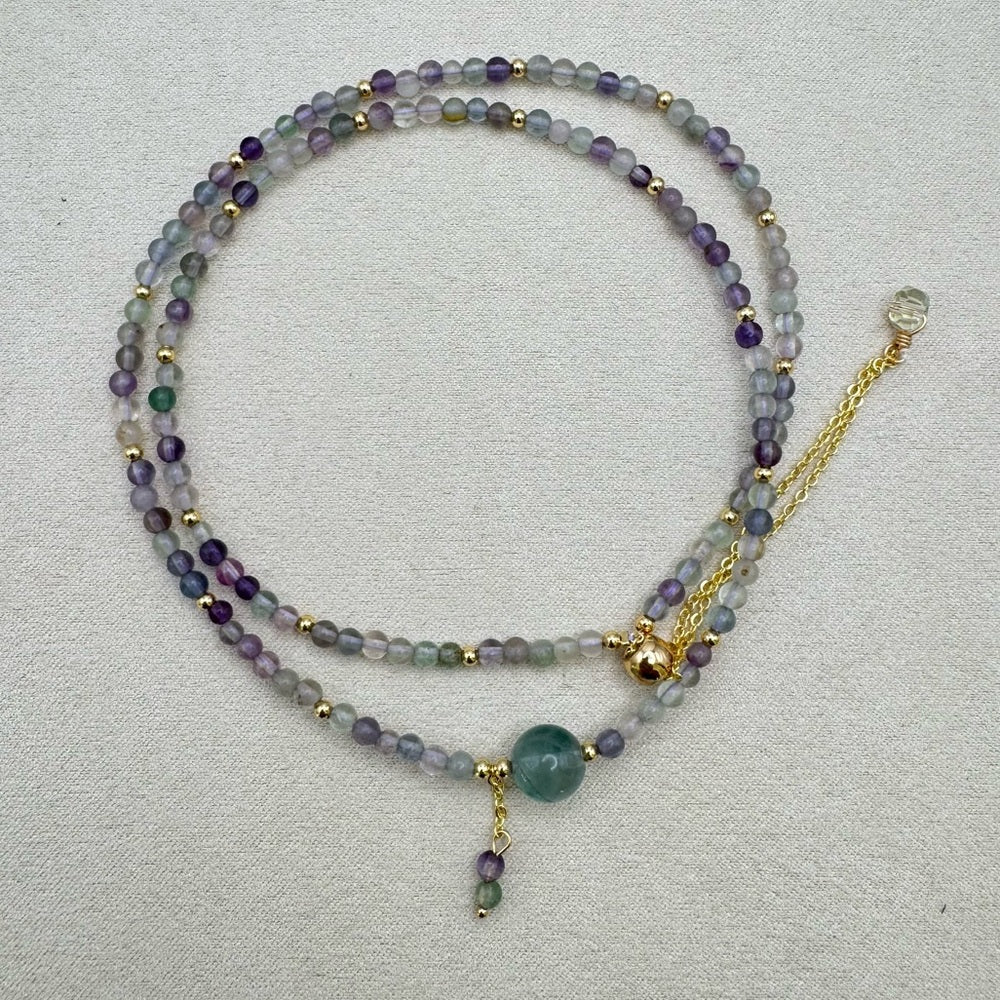 Fluorite Adjustable Necklace