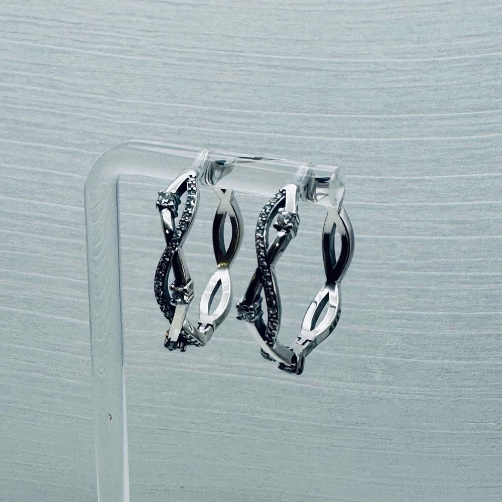 S925 Sterling Silver Hoop Earrings