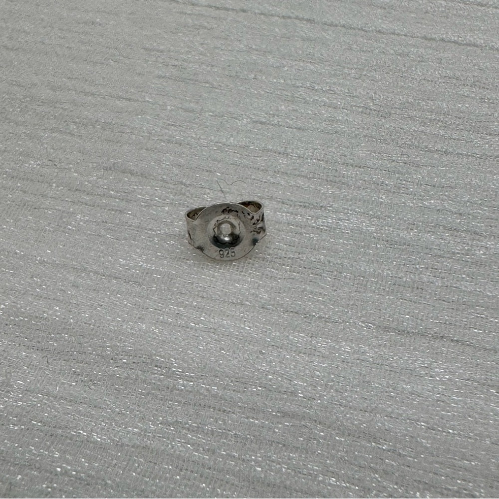 S925 Oval Smoky Quartz Stud Earrings