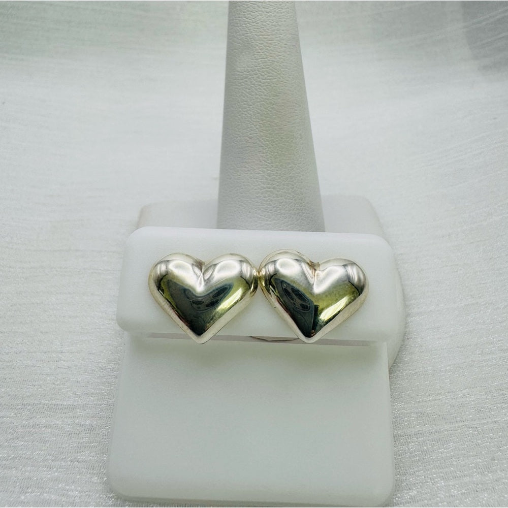 S925 Silver Heart Stud Earrings