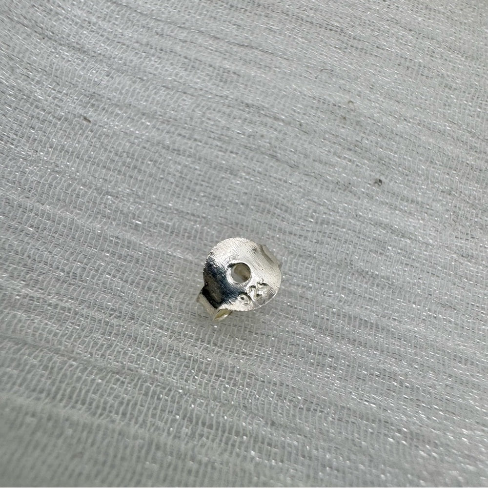 S925 Square Lapis Stud Earrings