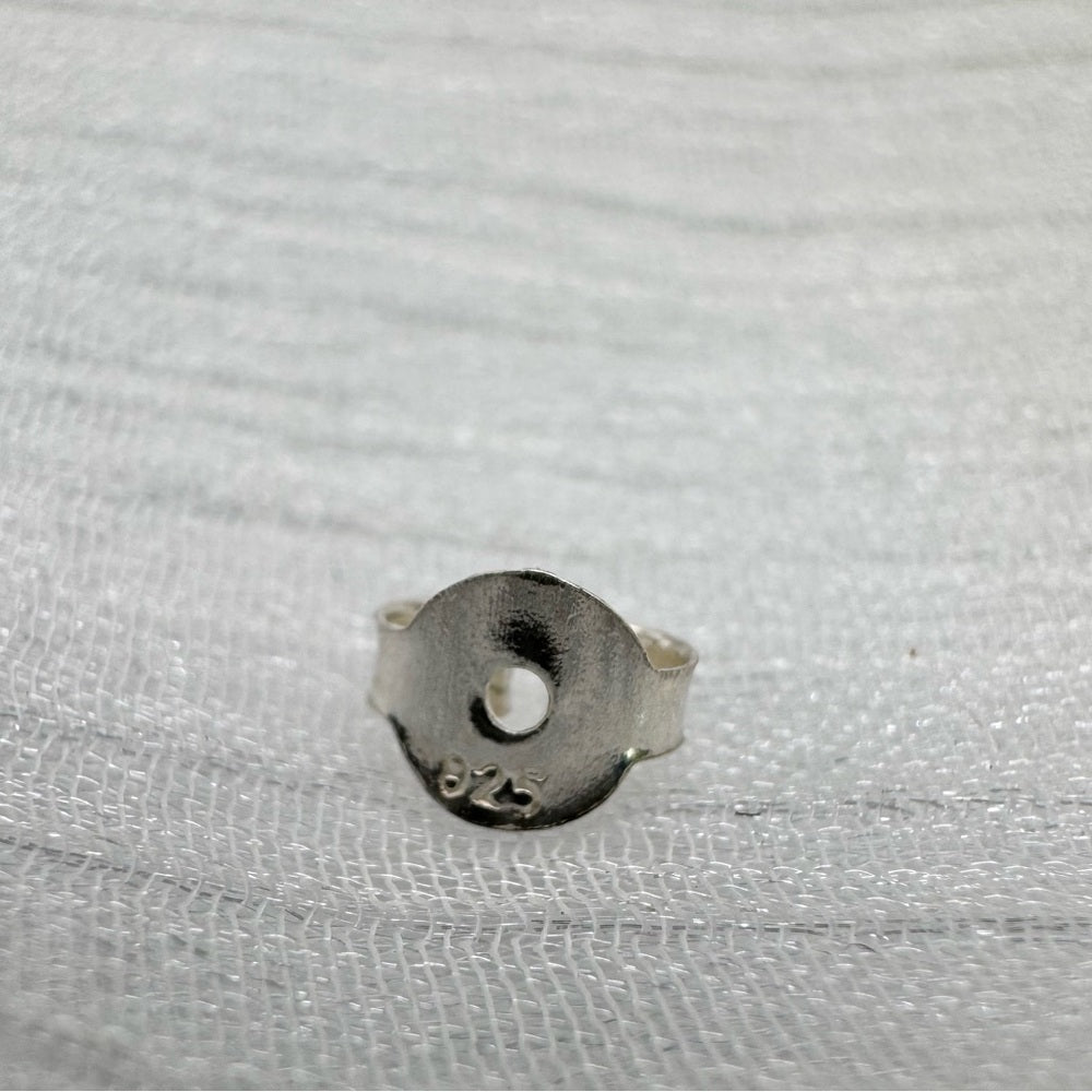 S925 Purple Garnet Teardrop Braided Stud Earrings