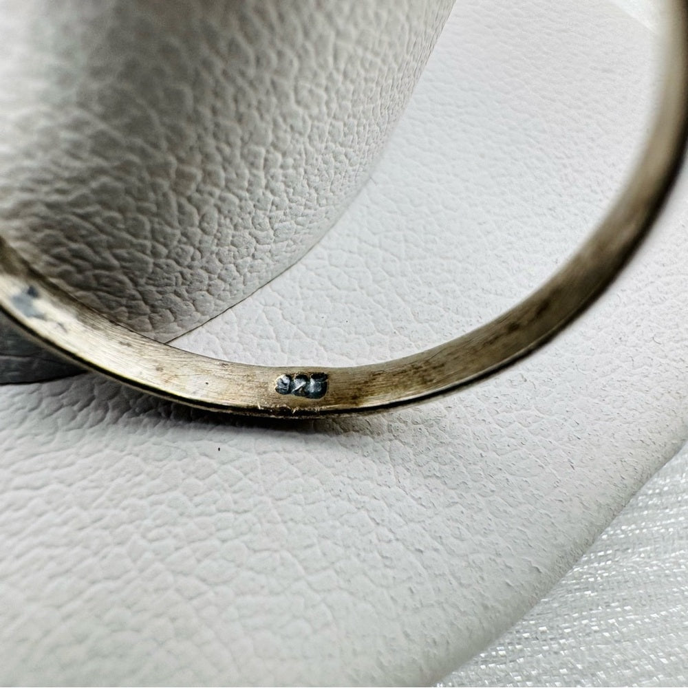 S925 Round Emerald Swirl Ring