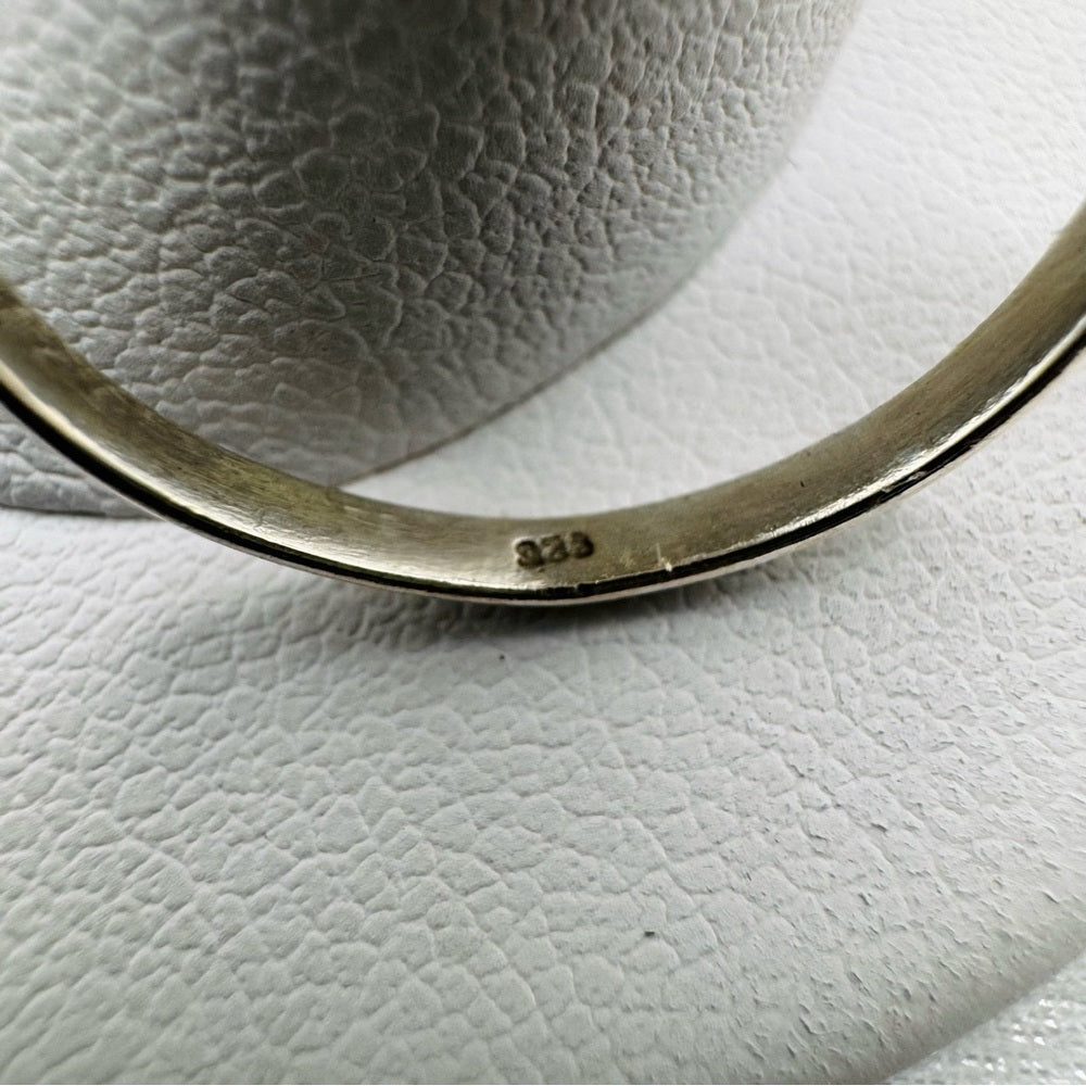 S925 Lapis Ring with Flower Detailing