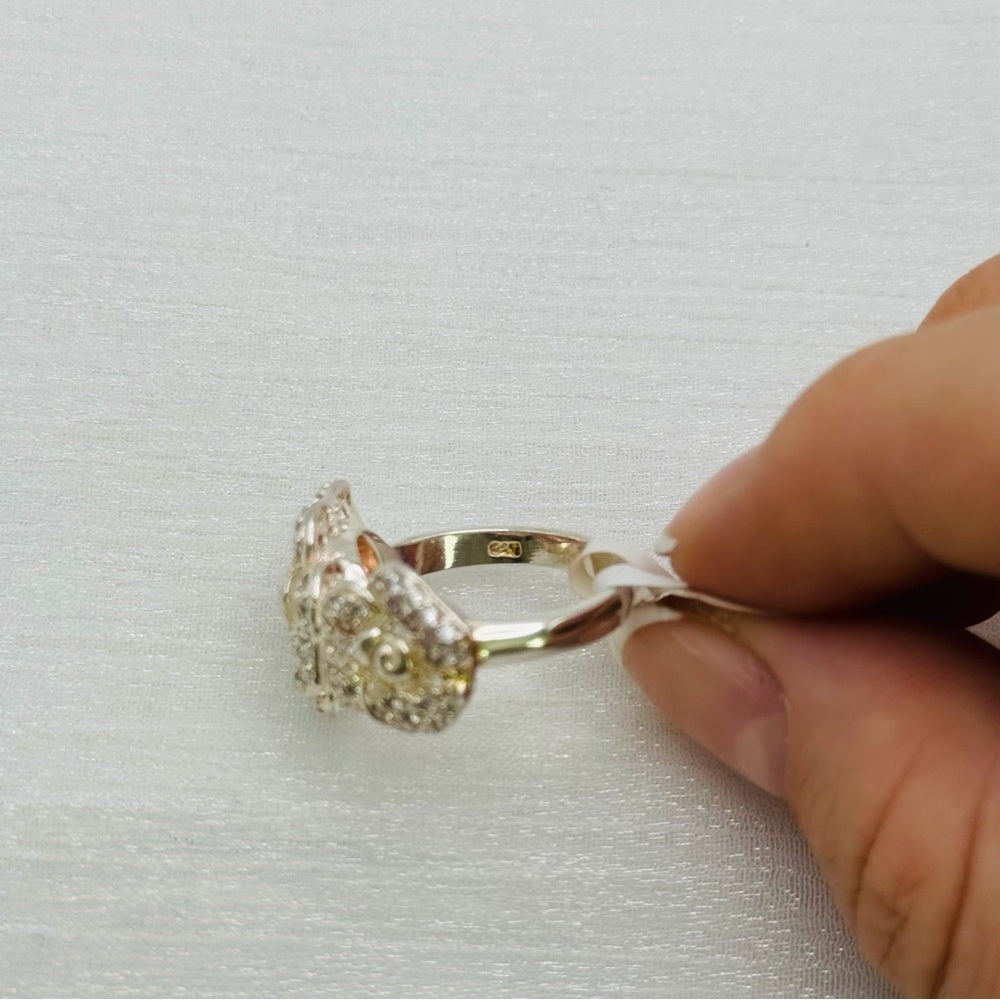 S925 Pavé Duo Rose Ring