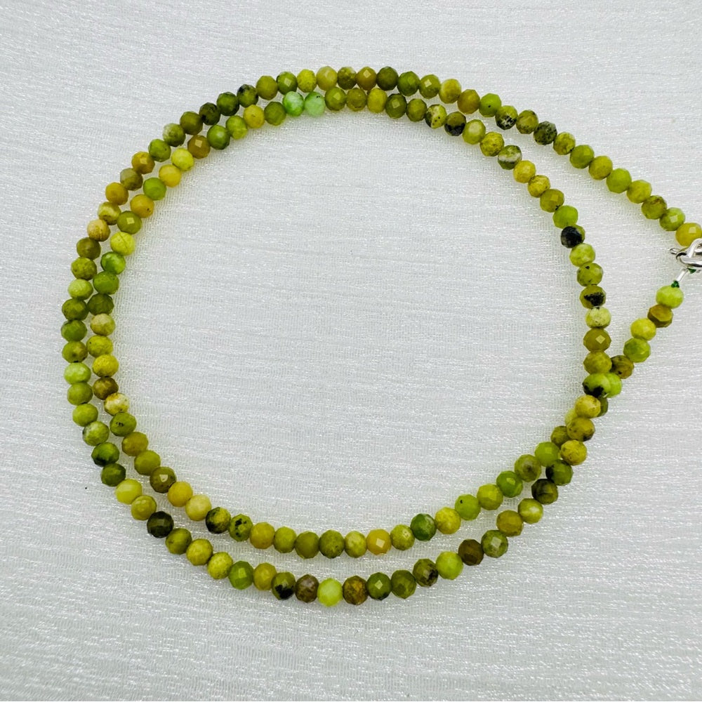 Yellow Jasper Beaded Necklace