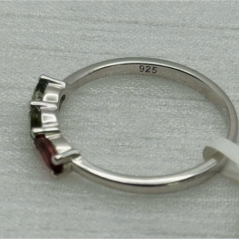 S925 Rainbow Tourmaline Ring