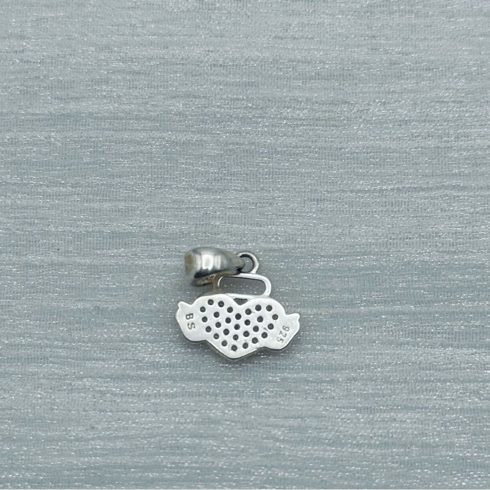 S925 Crystal Heart Pendant