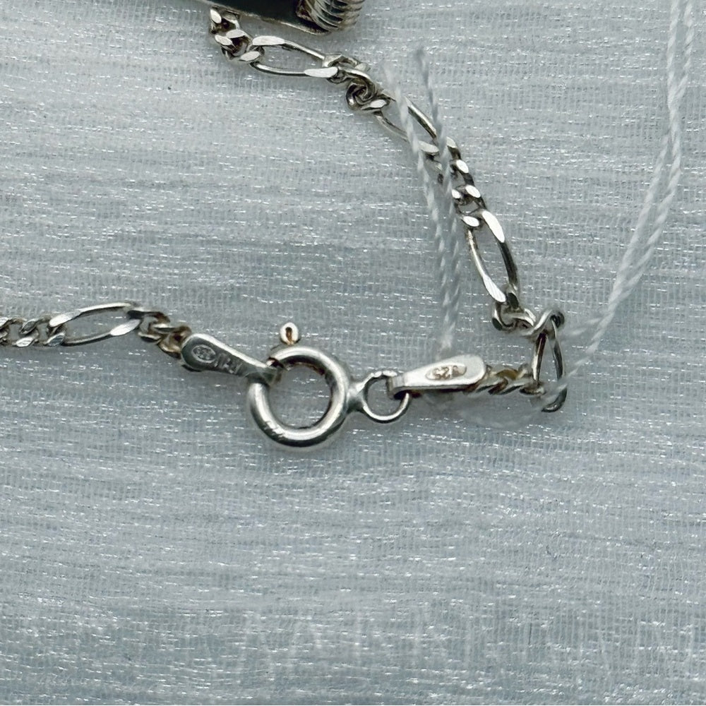 S925 Nameplate Bar Bracelet 5.5”