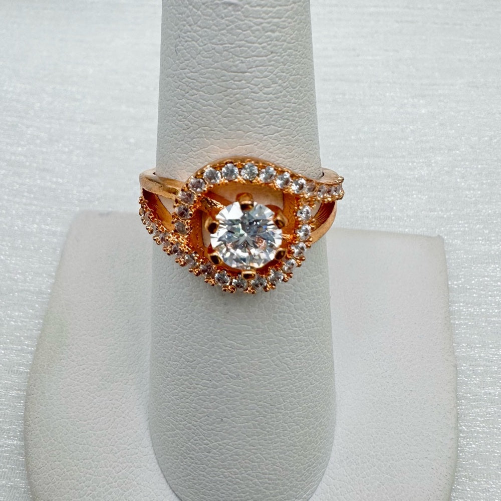Isabelle - S925 Crystal Rose Gold Ring