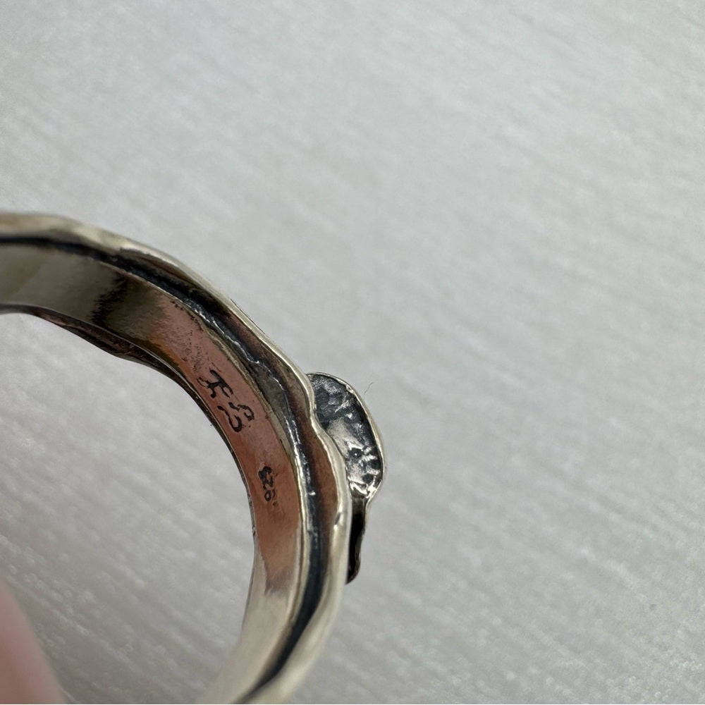 S925 Garnet Rose Ring