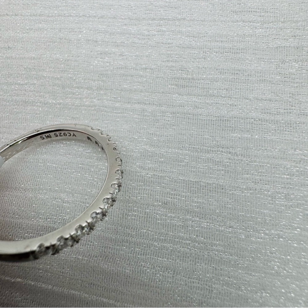 0.5 CT Moissanite Diamond Half Eternity Ring