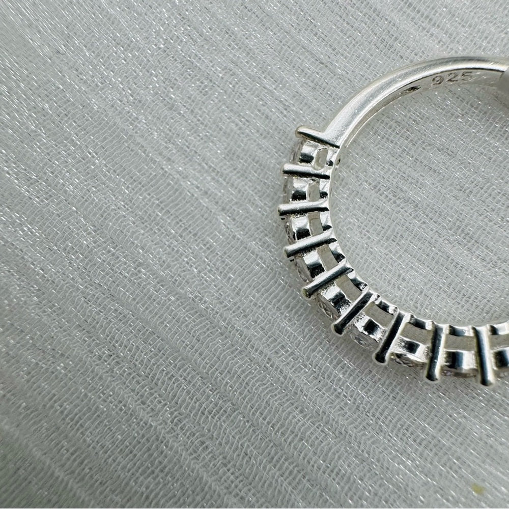 0.5 CT Moissanite Diamond Half Eternity