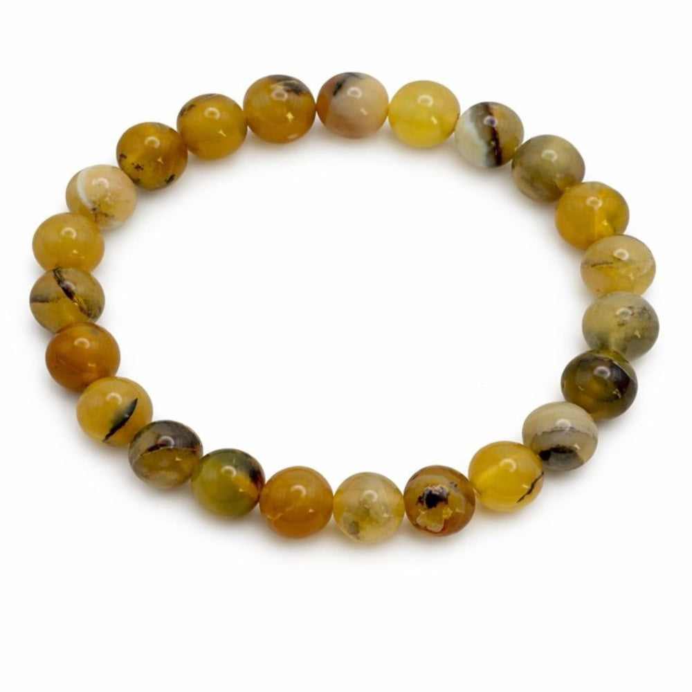 Yellow Opal Stretchy Gemstone Bracelet