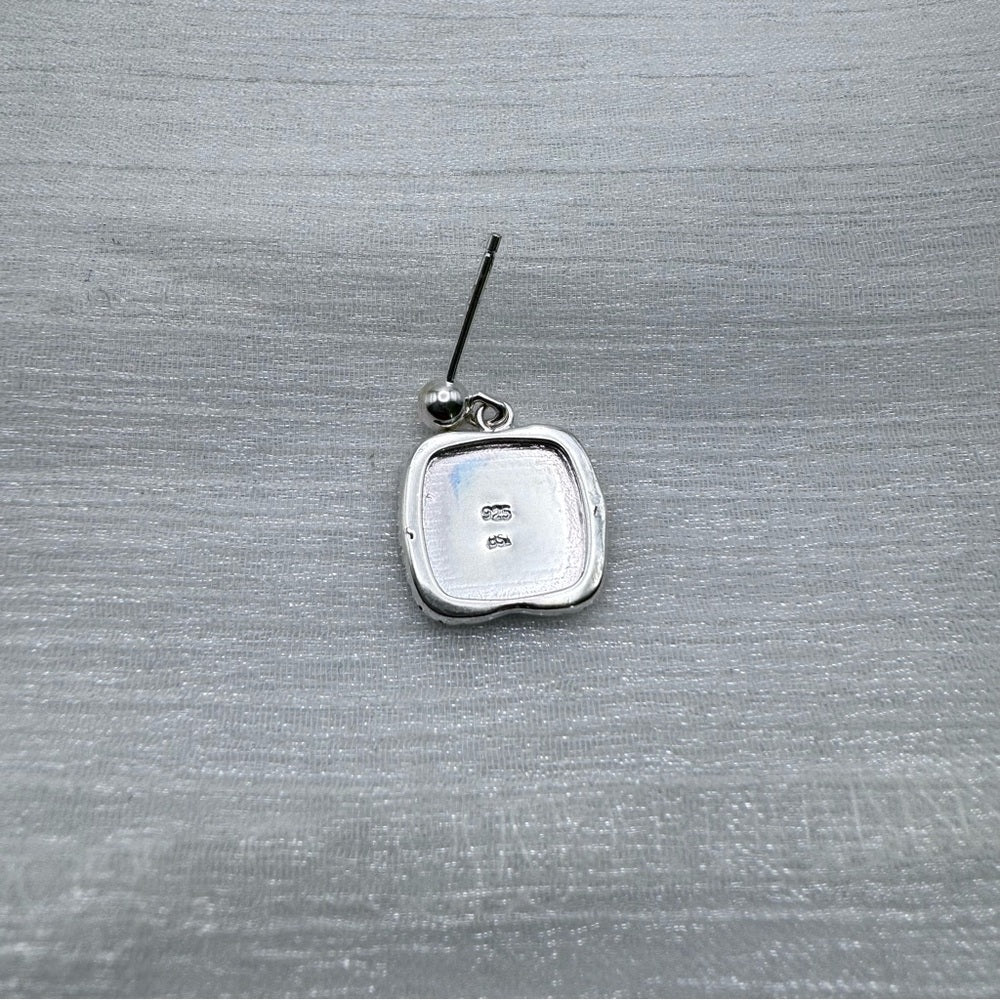 S925 Opal & Crystal Pavé Drop Earrings