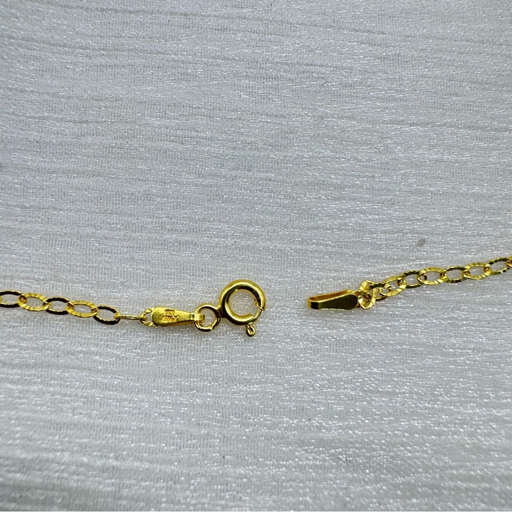 S925 Diamond Cut Daisy Necklace